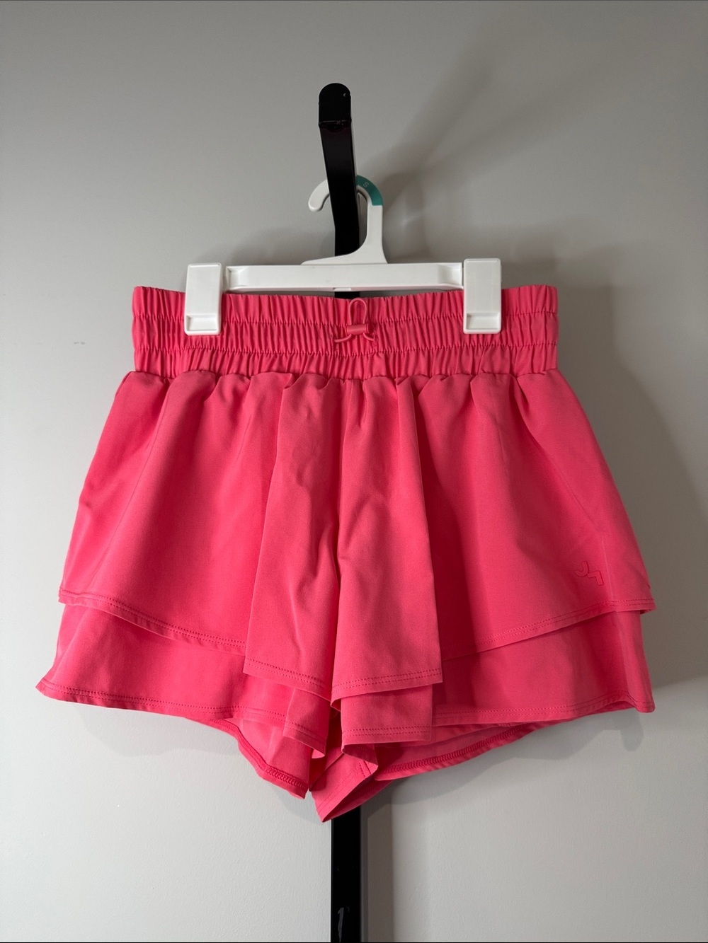 JoyLab Layered Active Flowy Run Skort Shorts Papaya XS New NWT
